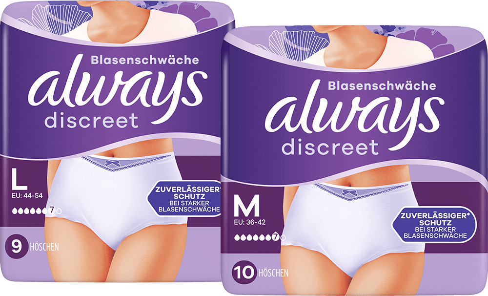 Always Discreet Pants Plus (Größe M oder L)