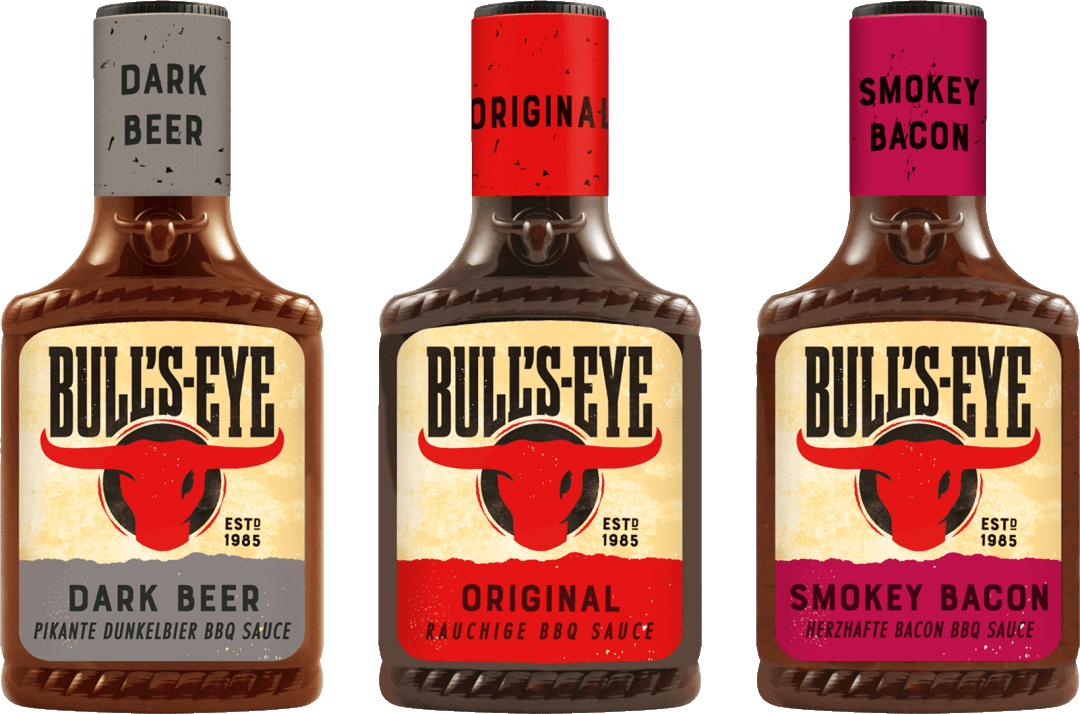 eine Flasche Bull’s-Eye BBQ Saucen
