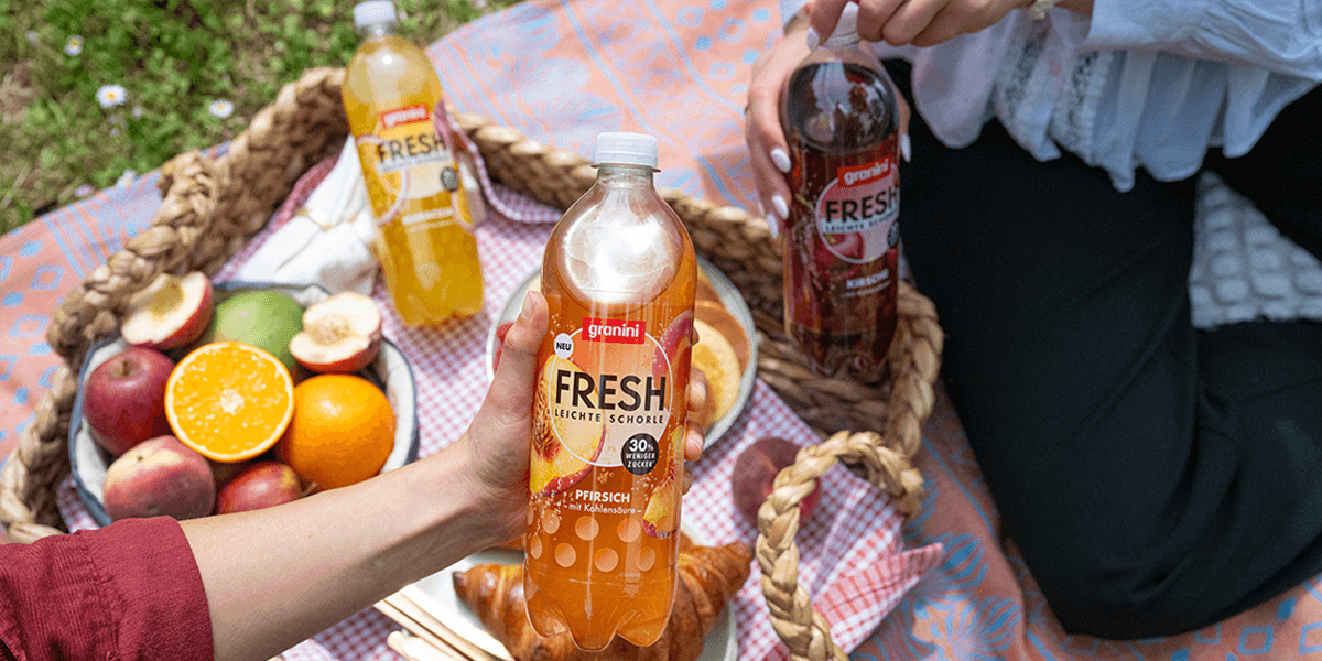 granini FRESH Pfirsich Content-Fläche