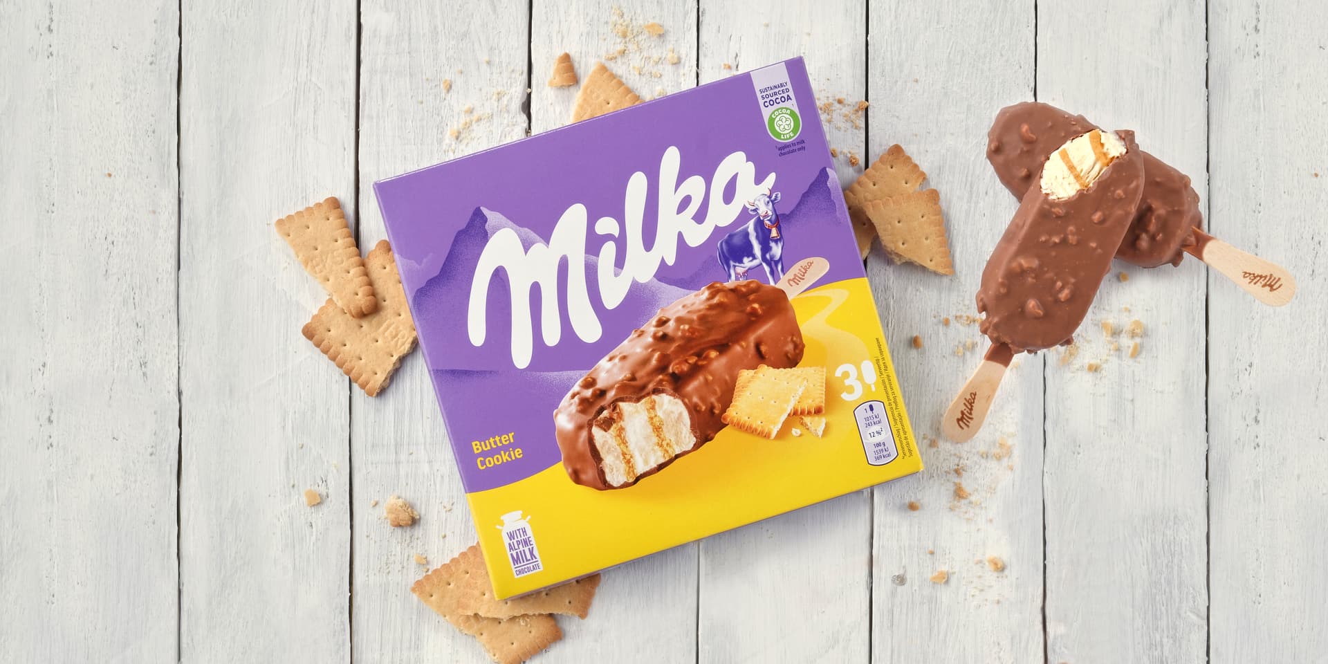 Milka Butter Cookie Stieleis