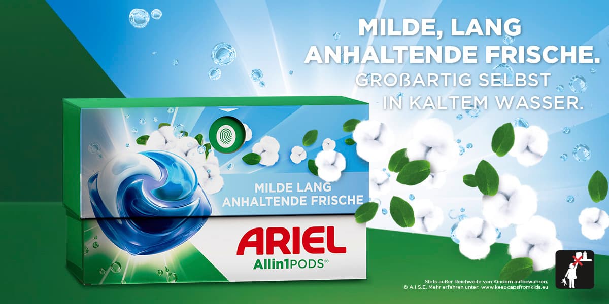 Ariel All-in-1 PODS Frische Baumwollblüte