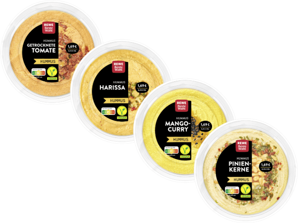 REWE Beste Wahl Hummus Range