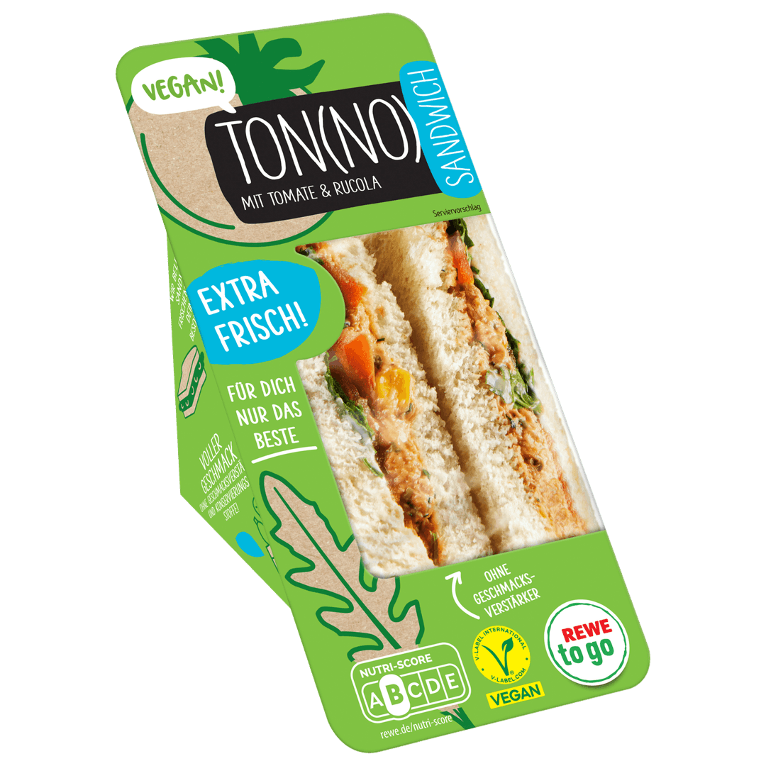 Rewe to go Sandwich vegan Ton(no)