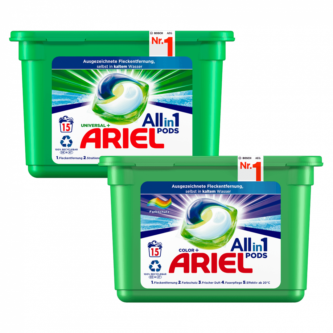 eine Packung (15 WL) Ariel All-in-1 PODS