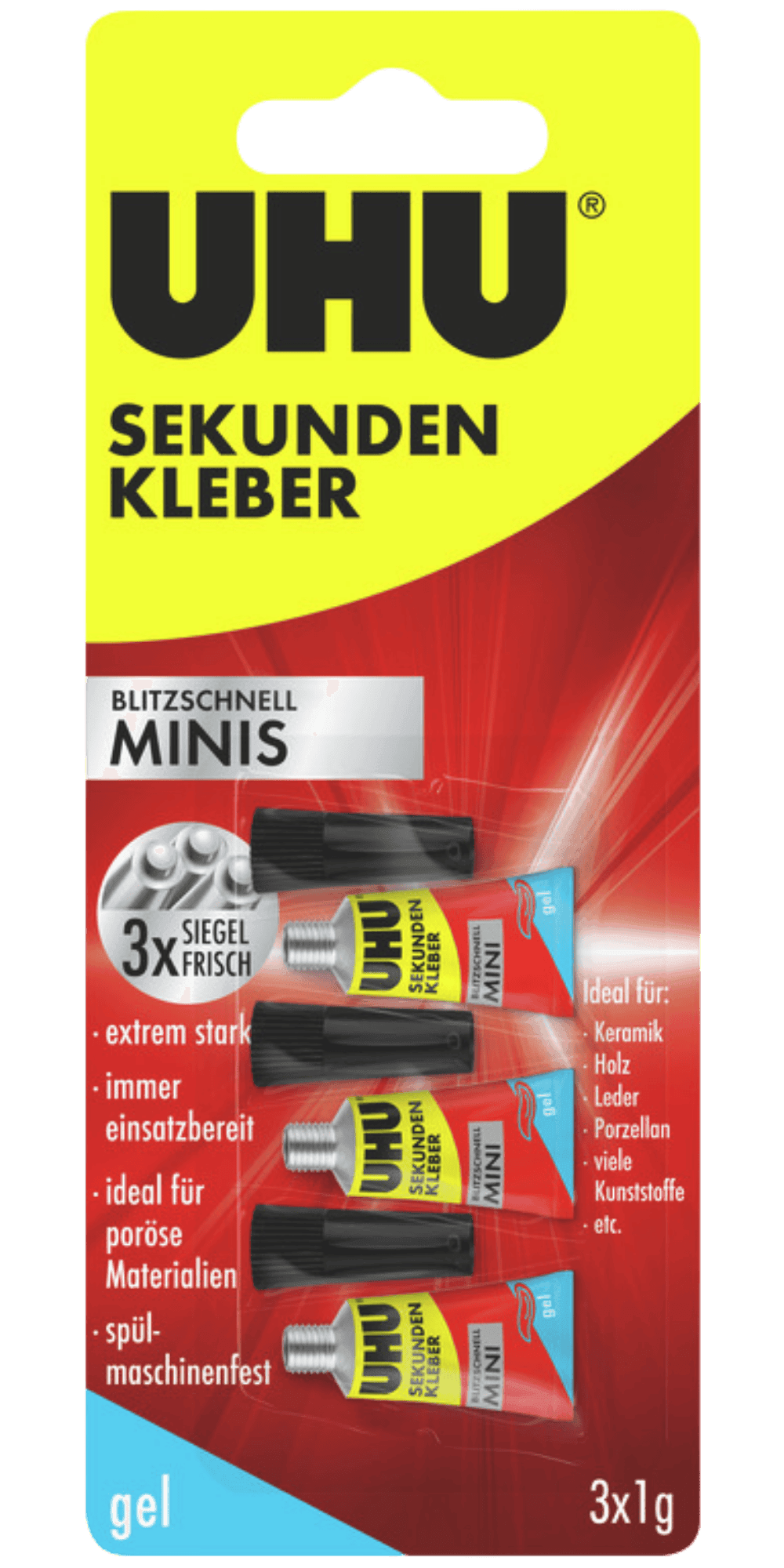 UHU Sekundenkleber Minis Gel