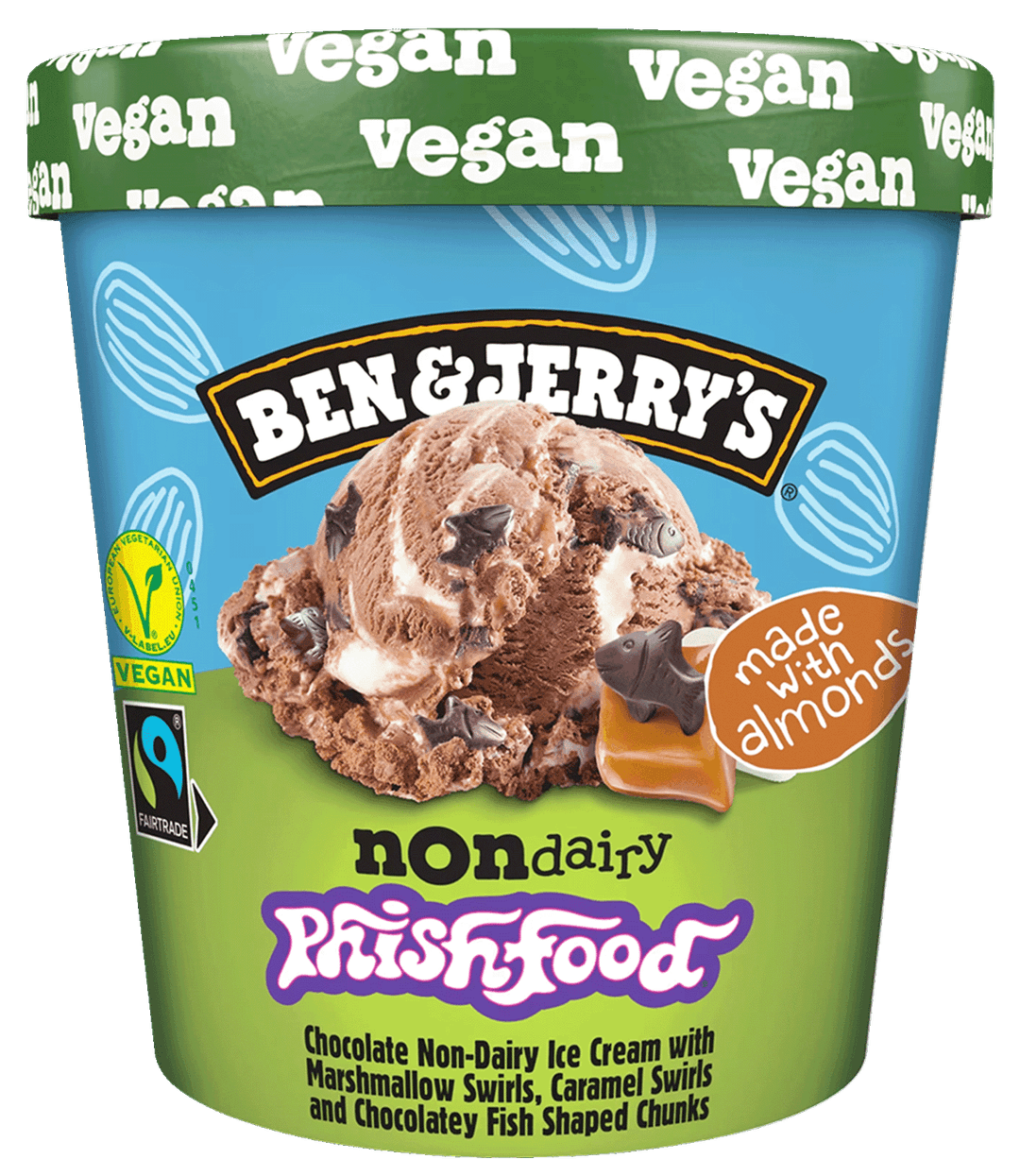 Ben & Jerry's Eis Phishfood vegan