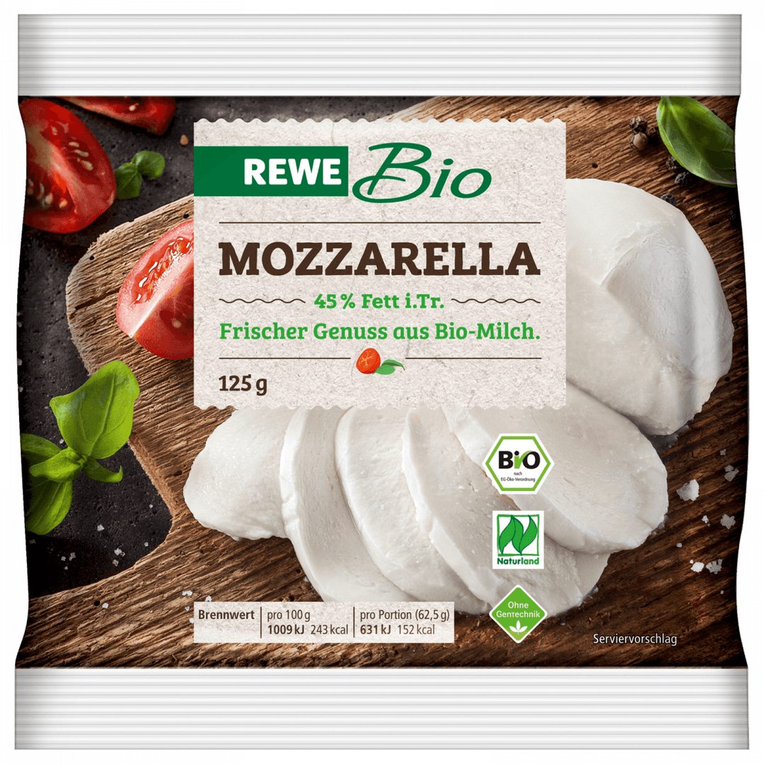 ein Produkt REWE Bio Mozzarella