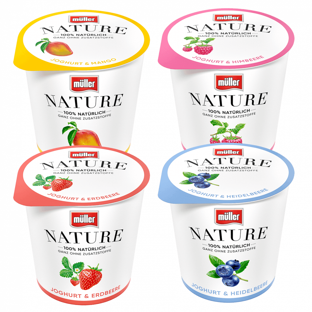 ein Becher (150g) Müller Nature