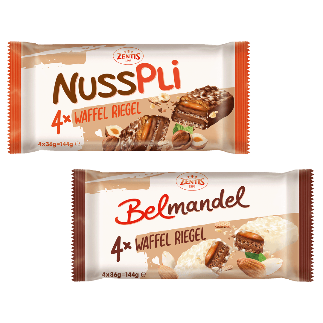 Nusspli & Belmandel Waffel Riegel