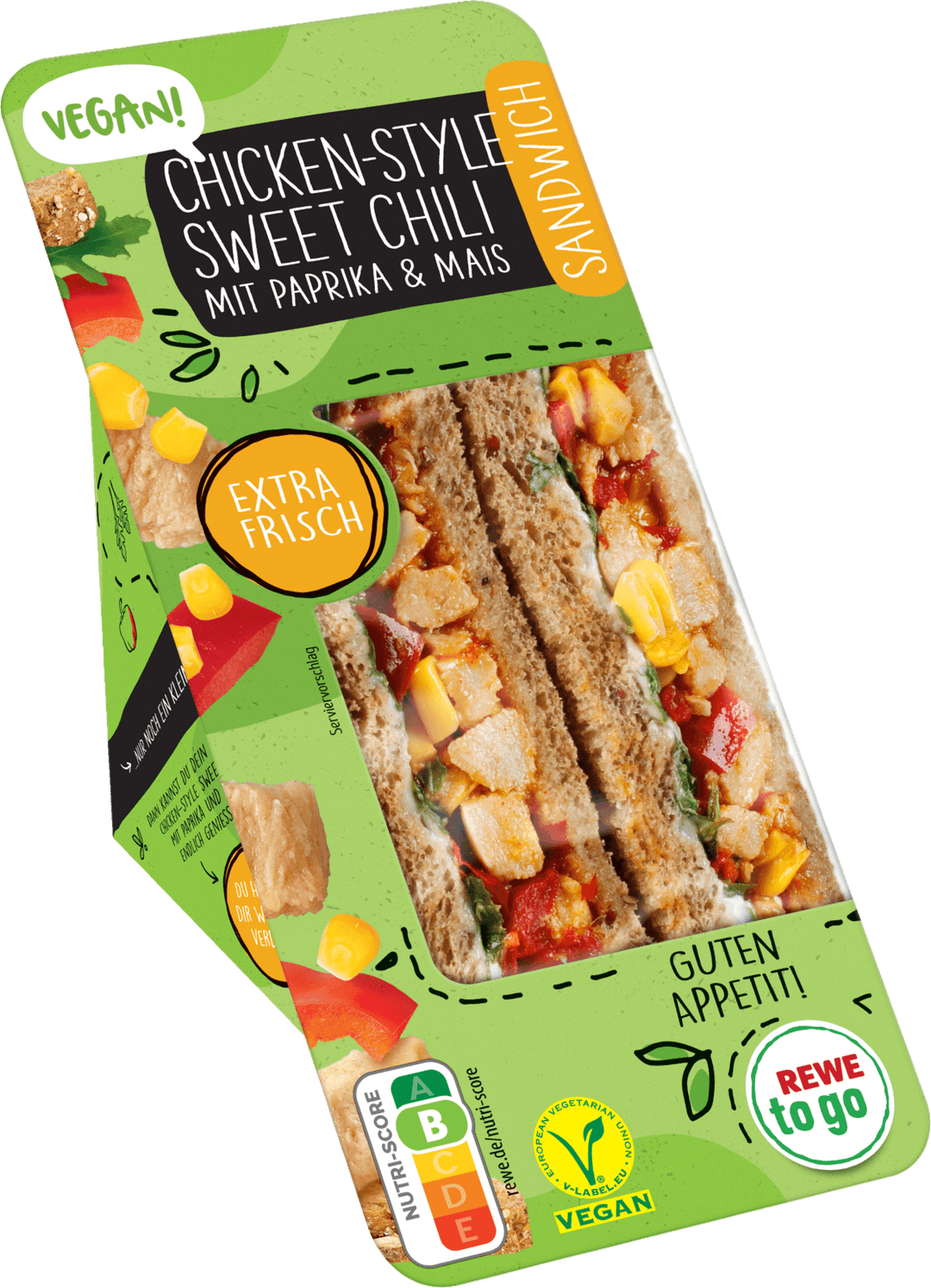 REWE to go Sandwich vegan Chicken-Style Sweet Chili