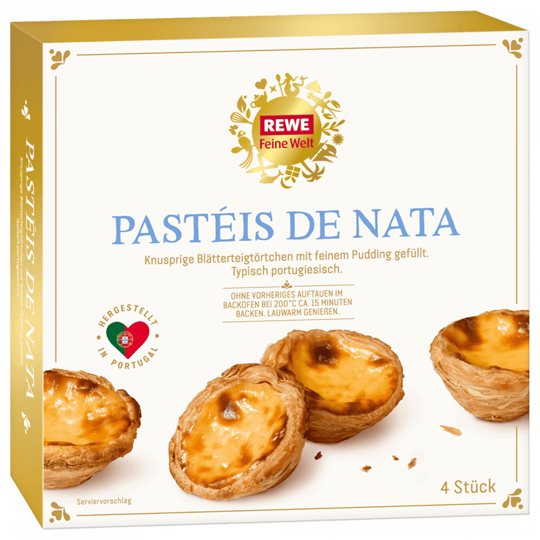 eine Packung REWE Feine Welt Pastéis de Nata