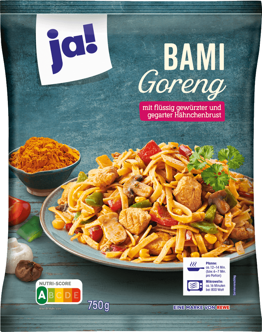 eine Packung (750g) ja! Bami Goreng