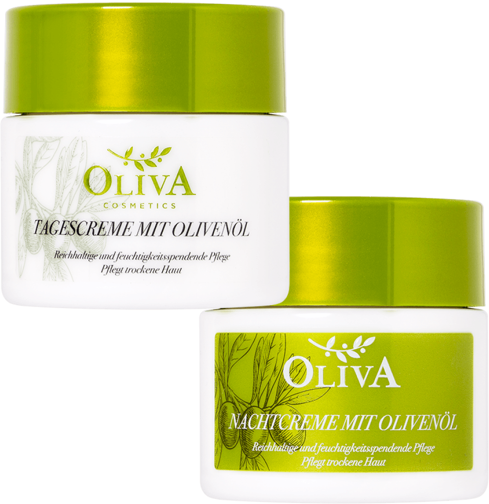 eine Creme Oliva Tages- oder Nachtgesichtspflege