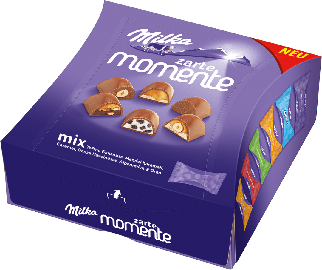 eine Packung Milka Zarte Momente Milka Zarte Momente