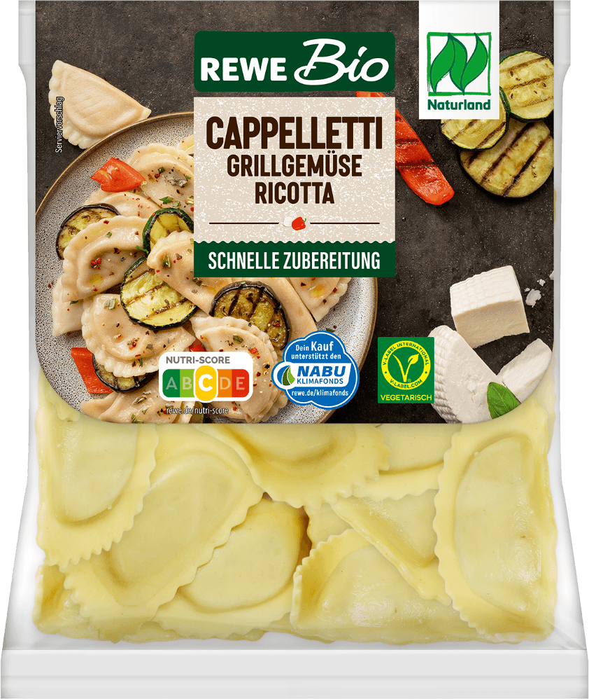 REWE Bio Cappelletti Grillgemüse Ricotta