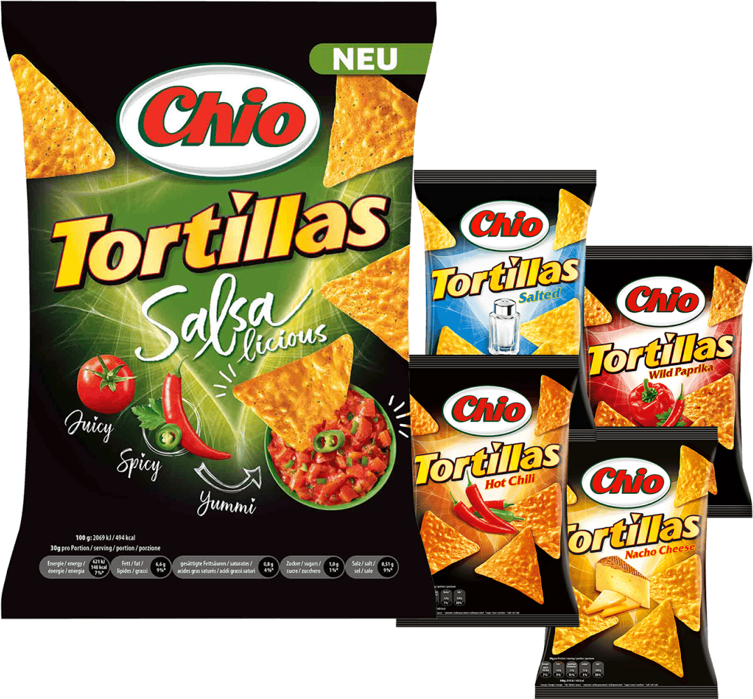 eine Packung Chio Tortillas