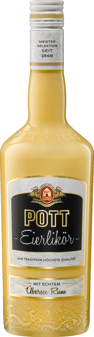 eine Flasche (0,7l) POTT Eierlikör