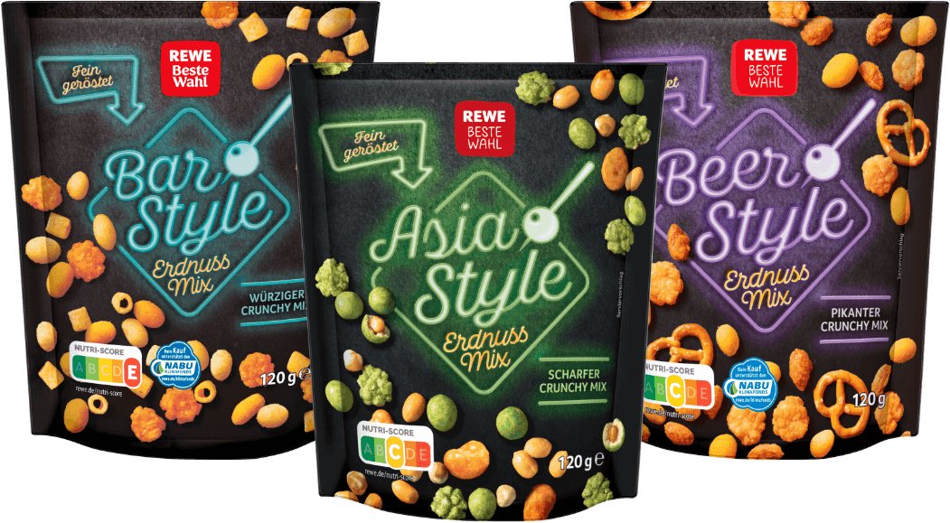 REWE Beste Wahl Erdnussmischungen