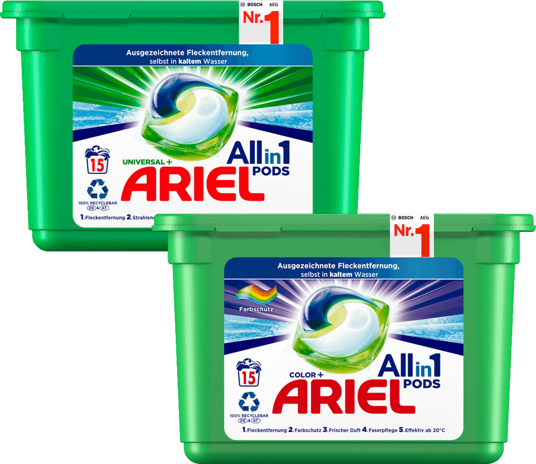 eine Packung (15 WL) Ariel All-in-1 PODS