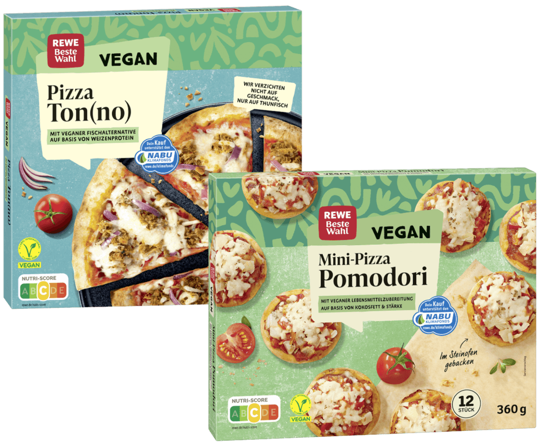 REWE Beste Wahl Vegane Pizza Range