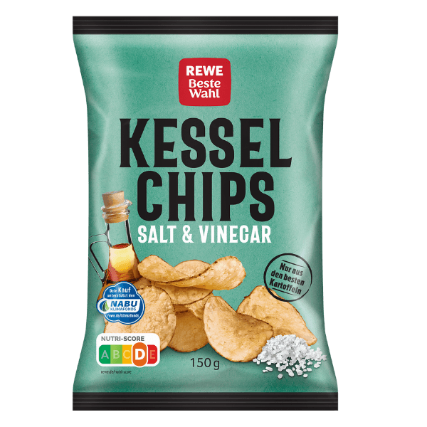 REWE Beste Wahl Kesselchips Salt & Vinegar